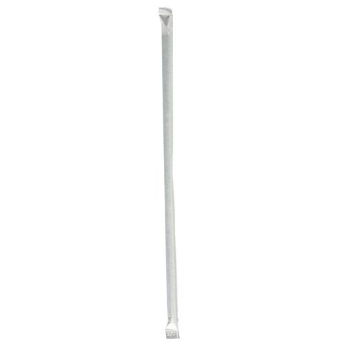 Boardwalk® Wrapped Giant Straws, 10.25", Polypropylene, Black, 1,200/Carton
