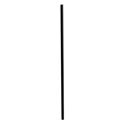 Image of Jumbo Straws, 5.25", Polypropylene, Black, 10,000/Carton