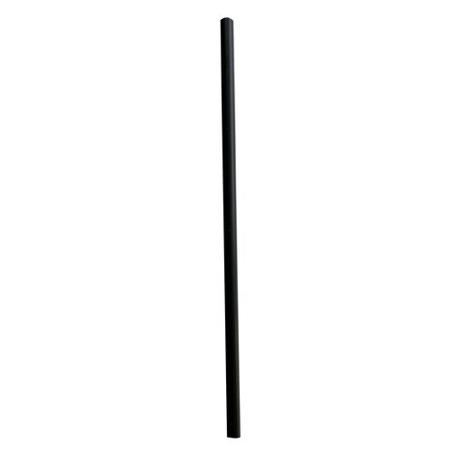 Image of Giant Straws, 7.75", Polypropylene, Black, 1,500/Carton