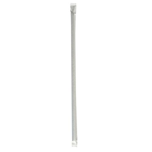 Boardwalk® Wrapped Jumbo Straws, 10.25", Polypropylene, Black, 2,000/Carton