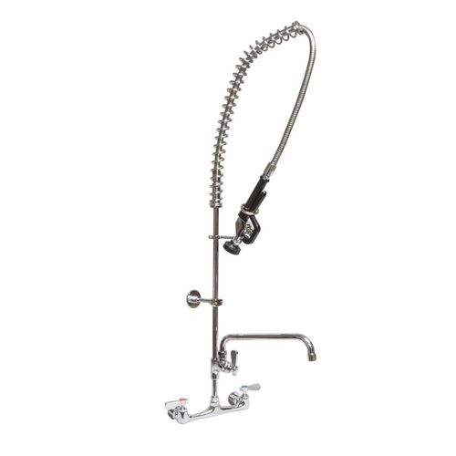Image of WorkForce Prerinse Add-A-Faucet, 4.62" Height/12" Reach, Chrome, Ships in 4-6 Business Days