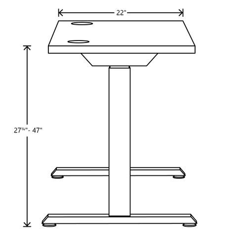 Coordinate Height Adjustable Desk Bundle 2-Stage, 70" x 22" x 27.75" to 47", Florence Walnut\Black