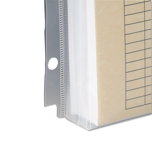 Poly Ring Binder Pockets, 9 x 11.5, Clear, 3/Pack