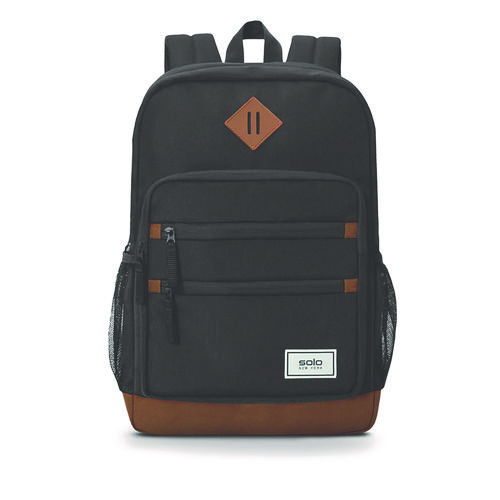Image of Re:Fresh Machine Washable Backpack, Fits Devices Up to 15.6", 11.4 x 5.25 x 17.5, Dark Gray