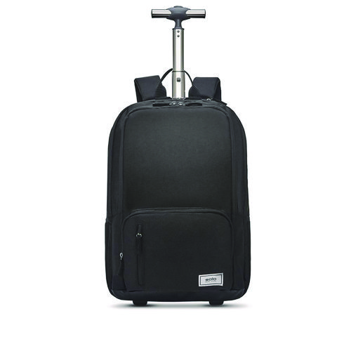 Image of Bleecker Recycled Rolling Backpack, Fits Devices Up to 15.6", 12.5 x 8 x 19, Dark Gray