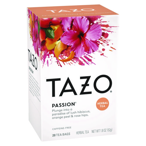 Tea Bags, Passion, 20/Box, 6 Boxes/Carton