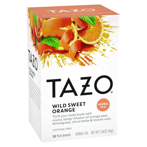 Tea Bags, Wild Sweet Orange, 20/Box, 6 Boxes/Carton
