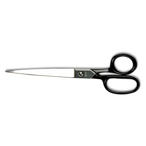 Image of Clauss® Hot Forged Carbon Steel Shears, 9" Long, 4.5" Cut Length, Black Straight Handle