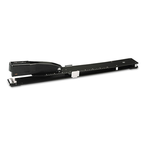 Image of Swingline® Heavy-Duty Long Reach Stapler, 20-Sheet Capacity, 12" Throat, Black