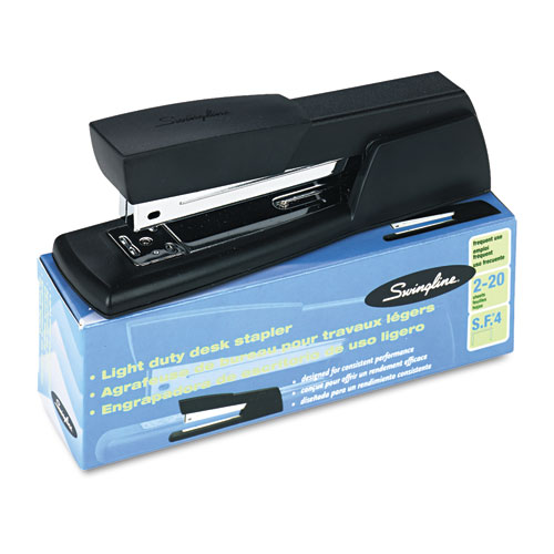 Image of Swingline® Light-Duty Full Strip Desk Stapler, 20-Sheet Capacity, Black
