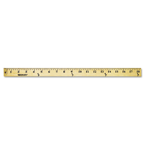 Wood Yardstick with Metal Ends, 36 Long. Clear Lacquer Finish - Office  Express Office Products