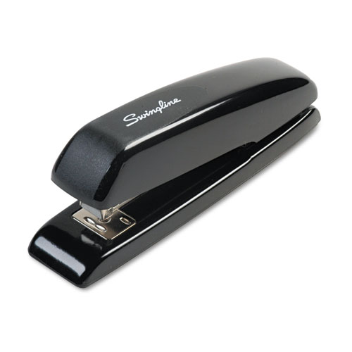 Durable Full Strip Desk Stapler, 20-Sheet Capacity, Black | by Plexsupply