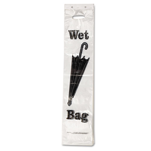 Image of Wet Umbrella Bags, 7" x 31", Clear, 1,000/Box
