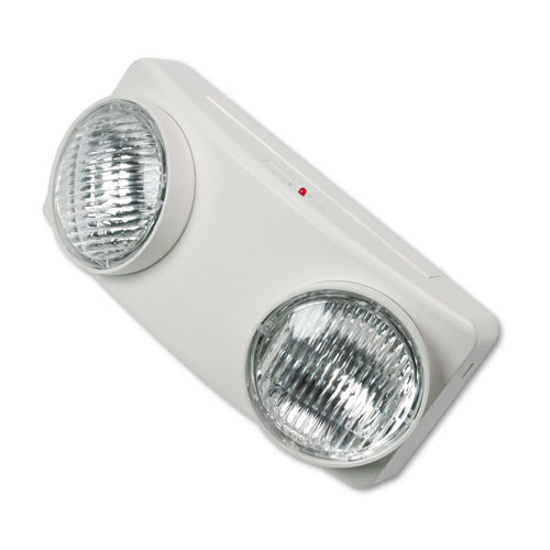 Tatco Swivel Head Twin Beam Emergency Lighting Unit, 12.75W X 4D X 5.5"H, White