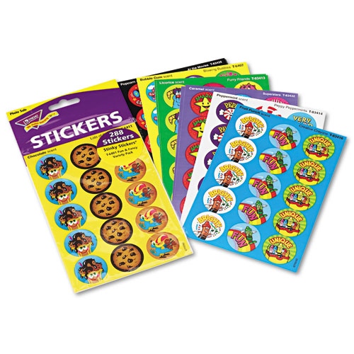Trend® Stinky Stickers Variety Pack, Colorful Favorites, Assorted Colors, 300/Pack