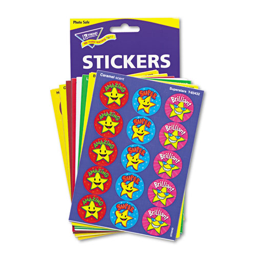 Stinky Stickers Variety Pack, Fun and Fancy, Assorted Colors, 432/Pack