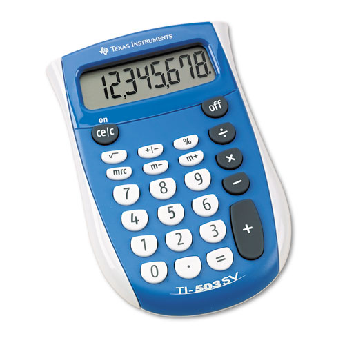TI-503SV Pocket Calculator, 8-Digit LCD | by Plexsupply