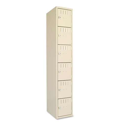 Box Compartments, Single Stack, 12w x 18d x 72h, Sand