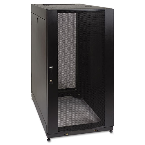 SmartRack Standard-Depth Server Rack Enclosure Cabinet, 25U, 3,000 lbs Capacity
