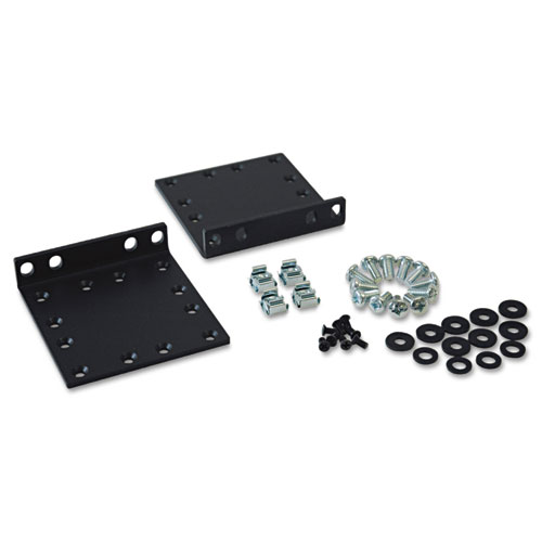 HEAVY-DUTY 2-POST FRONT MOUNTING EAR KIT, SUPPORTS 2U CABINETS, 65 LBS CAPACITY