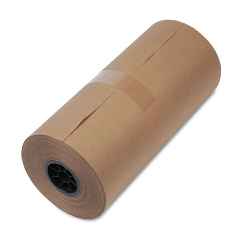 Image of High-Volume Mediumweight Wrapping Paper Roll, 40 lb Wrapping Weight Stock, 18" x 900 ft, Brown