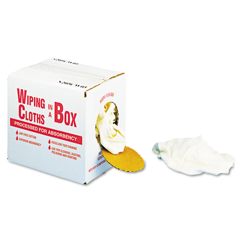 Hospeco Counter Cloth-bar Mop, White, Cotton, 60-carton