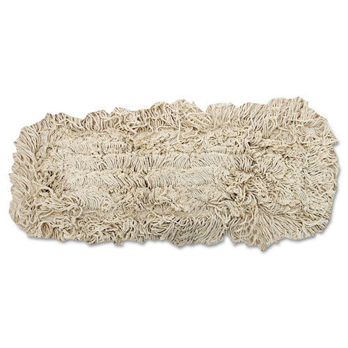 Image of Industrial Dust Mop Head, Hygrade Cotton, 18w x 5d, White