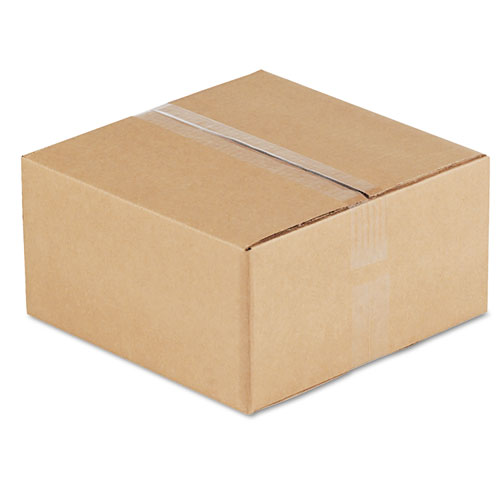 Image of Universal® Fixed-Depth Corrugated Shipping Boxes, Regular Slotted Container (Rsc), 12" X 12" X 6", Brown Kraft, 25/Bundle