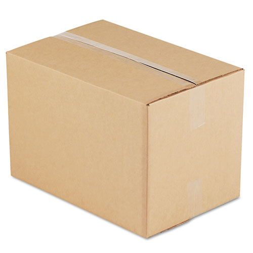 Image of Universal® Fixed-Depth Corrugated Shipping Boxes, Regular Slotted Container (Rsc), 12" X 18" X 12", Brown Kraft, 25/Bundle