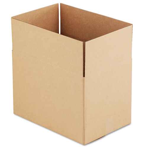Universal® Fixed-Depth Corrugated Shipping Boxes, Regular Slotted Container (Rsc), 12" X 18" X 12", Brown Kraft, 25/Bundle
