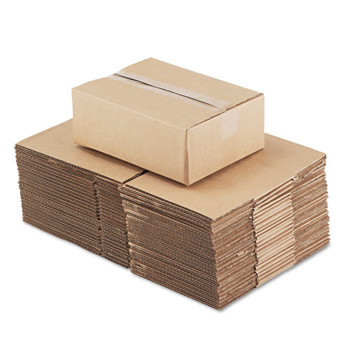 Image of Universal® Fixed-Depth Corrugated Shipping Boxes, Regular Slotted Container (Rsc), 9" X 12" X 4", Brown Kraft, 25/Bundle