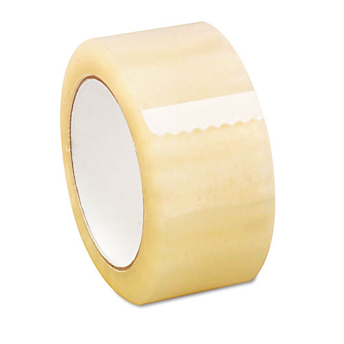 Image of Deluxe General-Purpose Acrylic Box Sealing Tape, 3" Core, 1.88" x 110 yds, Clear, 6/Pack