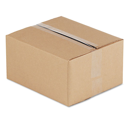 Image of Universal® Fixed-Depth Corrugated Shipping Boxes, Regular Slotted Container (Rsc), 10" X 12" X 6", Brown Kraft, 25/Bundle