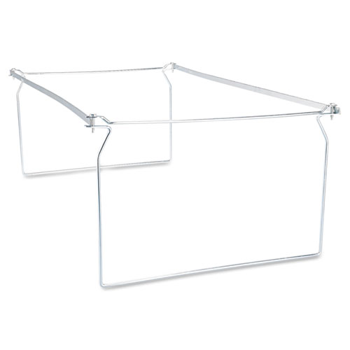 Image of Universal® Screw-Together Hanging Folder Frame, Legal Size, 23" To 26.77" Long, Silver, 6/Box
