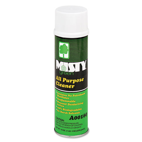 Misty® Green All-Purpose Cleaner, Citrus Scent, 19oz Aerosol, 12/Carton
