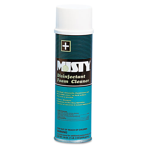 Misty® Disinfectant Foam Cleaner, Fresh Scent, 19 Oz Aerosol Spray, 12/Carton