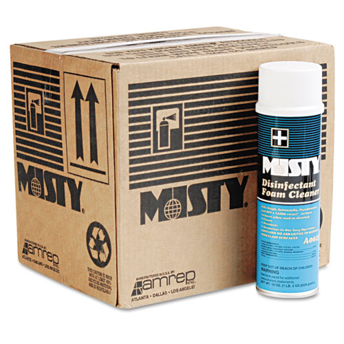 Misty® Disinfectant Foam Cleaner, Fresh Scent, 19 Oz Aerosol Spray, 12/Carton