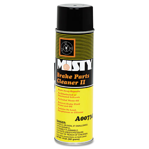 Brake and Parts Cleaner II, Nonchlorinated, Fast Dry, 14 oz Aerosol Spray, 12/Carton