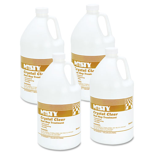 Image of Misty® Dust Mop Treatment, Attracts Dirt, Non-Oily, Grapefruit Scent, 1Gal, 4/Carton