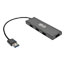 USB,4 PORT,3.0 HUB,BK