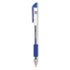 Comfort Grip Gel Pen, Stick, Medium 0.7 mm, Blue Ink, Clear Barrel, Dozen