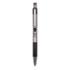 F-301 Ballpoint Pen, Retractable, Fine 0.7 mm, Black Ink, Stainless Steel/Black Barrel