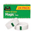Magic Tape Value Pack, 1" Core, 0.75" x 83.33 ft, Clear, 24/Pack