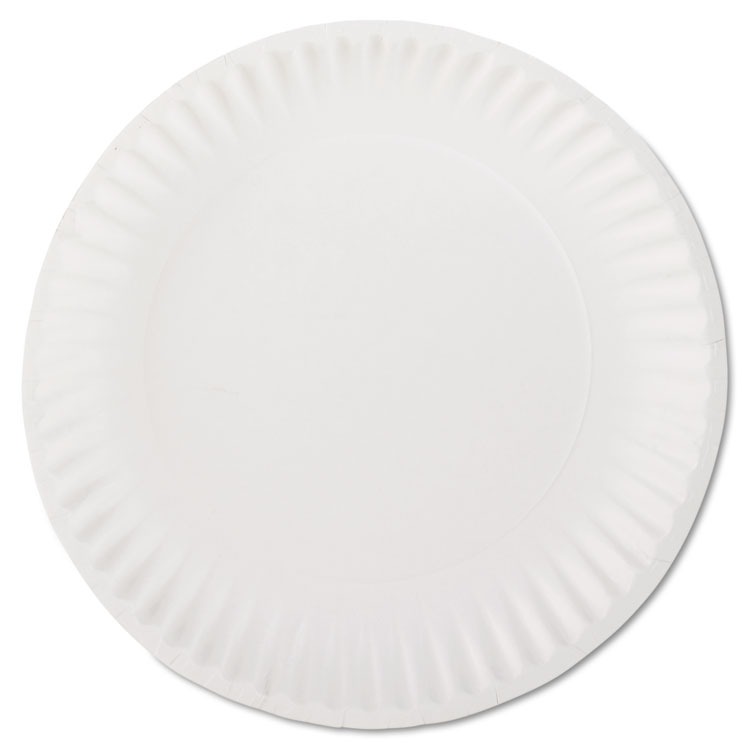 Picture of White Paper Plates, 9" Diameter, 100/bag