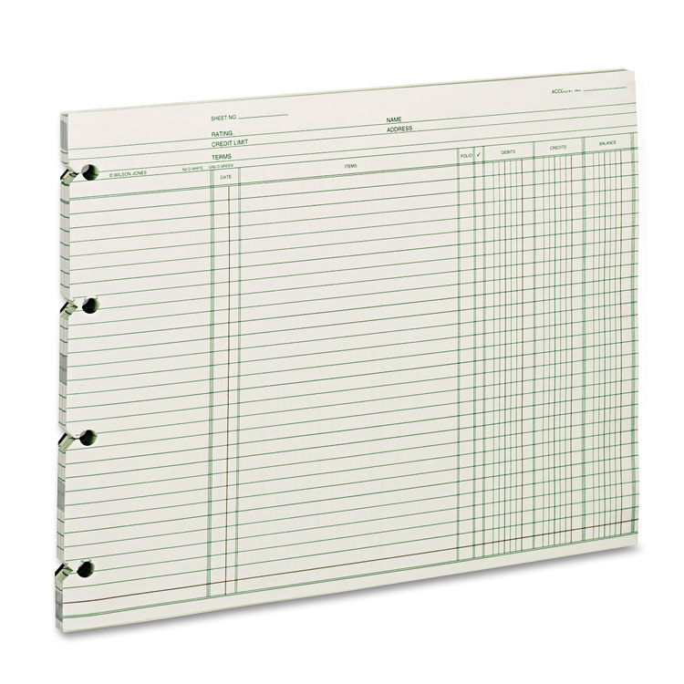 Picture of Accounting, 9-1/4 x 11-7/8, 100 Loose Sheets/Pack