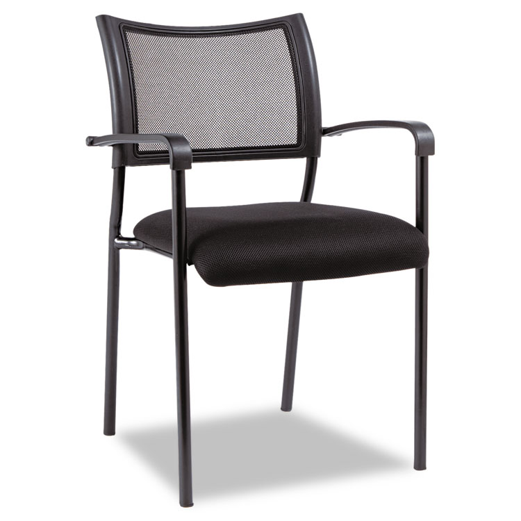 Picture of Guest Chair, Stacking, Mesh, Alera Eikon Series, Black, 2/Carton
