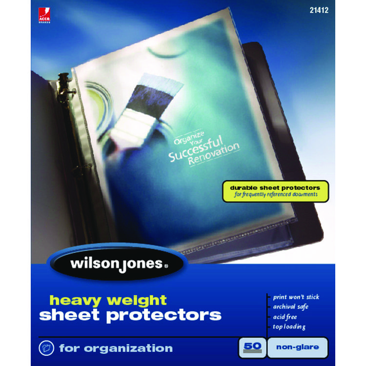 Picture of Heavyweight Top-Loading Sheet Protectors, Nonglare Finish, Letter, 50/Box