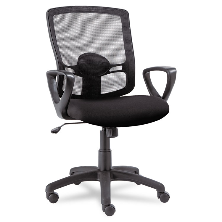 Picture of Alera Etros Series Mesh Mid-Back Swivel/Tilt Chair, Black