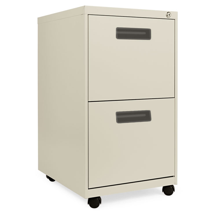 Picture of Two-Drawer Metal Pedestal File, 14 7/8w X 19-1/8d X 27-3/4h, Putty
