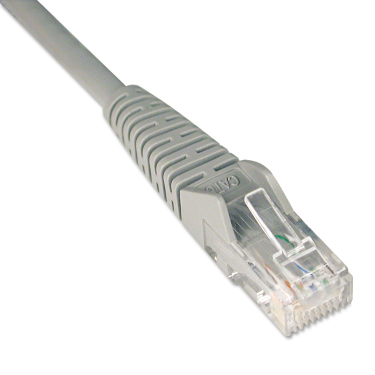 Picture of CAT6 Snagless Molded Patch Cable, 50 ft, Gray